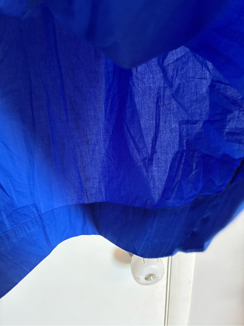 J. Crew Royal Blue Ruffle Neck Sleeveless Dress - Picture 11 of 12
